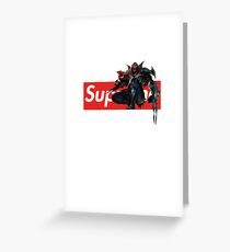 Supreme Box Logo League of Legends Zed the master of shadows Greeting Card