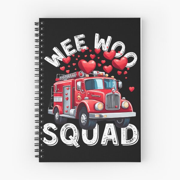 Item preview, Wee Woo Squad, Firefighter, Fire Truck, Fireman, big Truck for Valentine Day designed and sold by Printek.