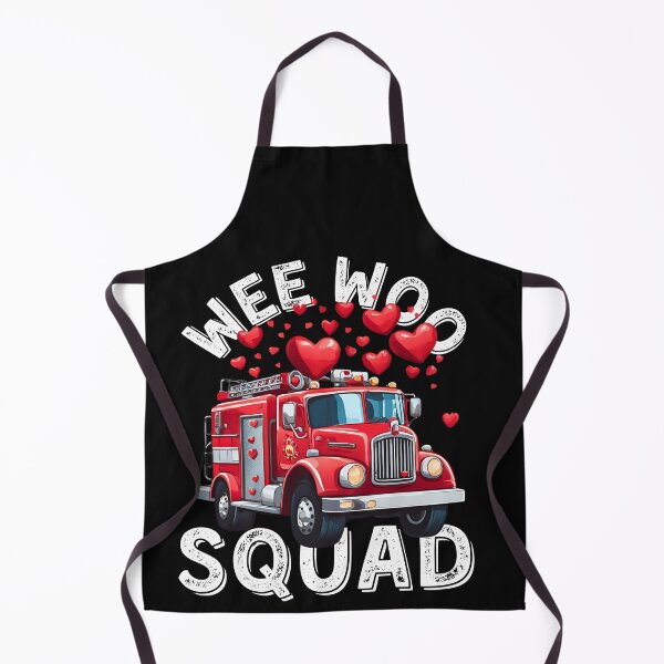 Item preview, Wee Woo Squad, Firefighter, Fire Truck, Fireman, big Truck for Valentine Day designed and sold by Printek.