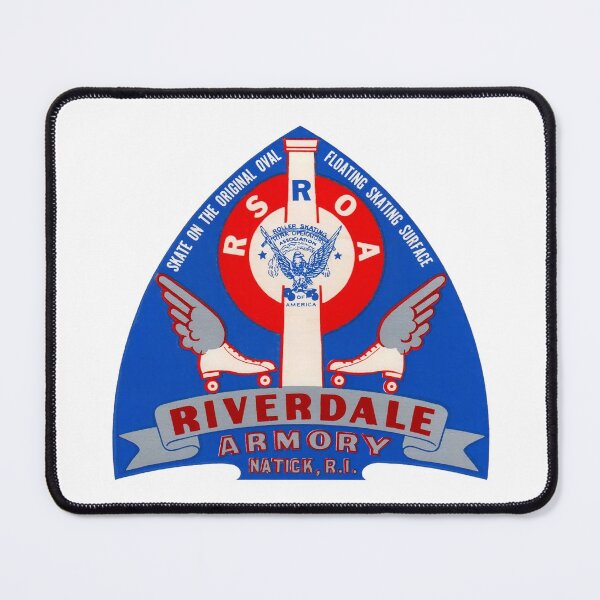Item preview, Riverdale Armory Natick Rhode Island Roller Skating Rink Sticker Decal Label designed and sold by tislord.