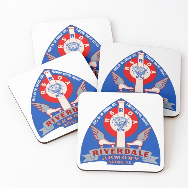 Item preview, Riverdale Armory Natick Rhode Island Roller Skating Rink Sticker Decal Label designed and sold by tislord.
