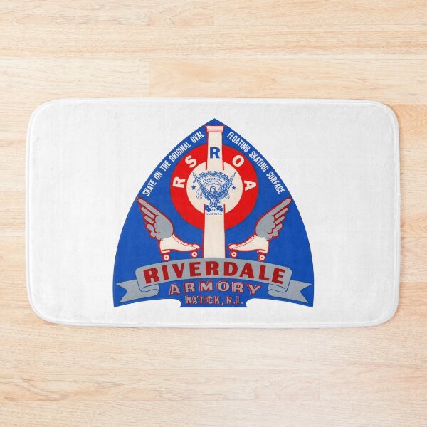 Item preview, Riverdale Armory Natick Rhode Island Roller Skating Rink Sticker Decal Label designed and sold by tislord.