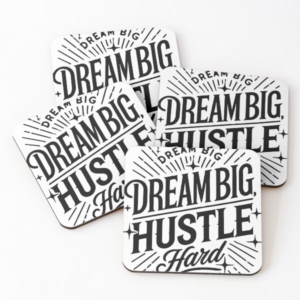 Item preview, "Dream Big, Hustle Hard: Your Daily Motivation" designed and sold by Emanova9.