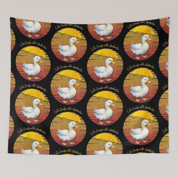 Item preview, Cute Duck with Umbrella  designed and sold by Agu210.