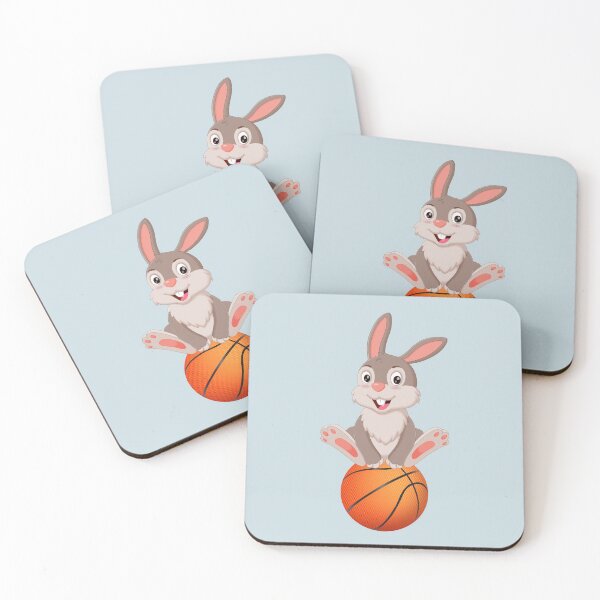 Item preview, Bunny siting on a basketball designed and sold by SimpleUla.