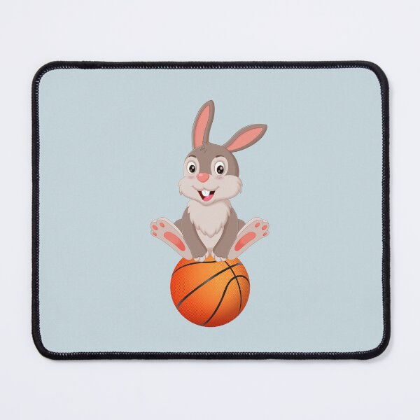 Item preview, Bunny siting on a basketball designed and sold by SimpleUla.