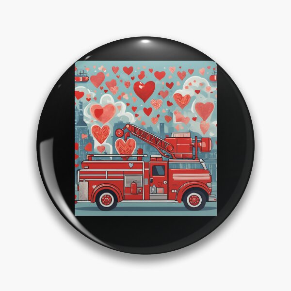 Item preview, Wee Woo Squad, Firefighter, Fire Truck, Fireman, big Truck for Valentine Day designed and sold by Printek.