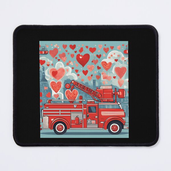 Item preview, Wee Woo Squad, Firefighter, Fire Truck, Fireman, big Truck for Valentine Day designed and sold by Printek.
