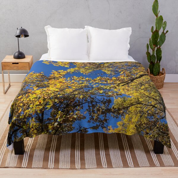Item preview, Bright Fall Warm Yellow Leaves and Blue Sky designed and sold by Quoppidou.