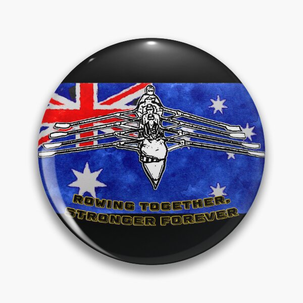 Item preview, Rowing Together, Stronger Forever - Australian Team Spirit Artwork designed and sold by Michael van der Hoorn.