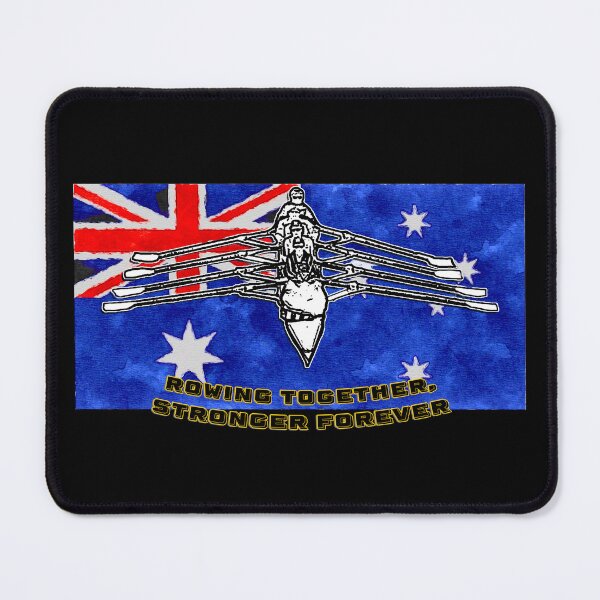 Item preview, Rowing Together, Stronger Forever - Australian Team Spirit Artwork designed and sold by Michael van der Hoorn.