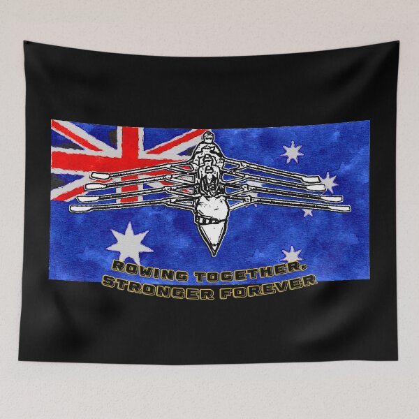 Item preview, Rowing Together, Stronger Forever - Australian Team Spirit Artwork designed and sold by Michael van der Hoorn.