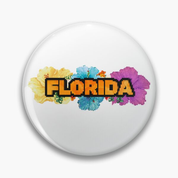 Item preview, Florida Flowers Pixelated designed and sold by EthicalArtwork.