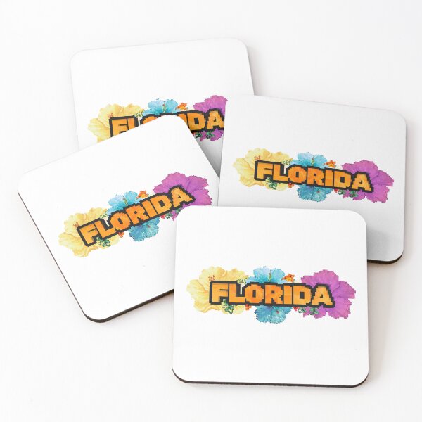 Item preview, Florida Flowers Pixelated designed and sold by EthicalArtwork.