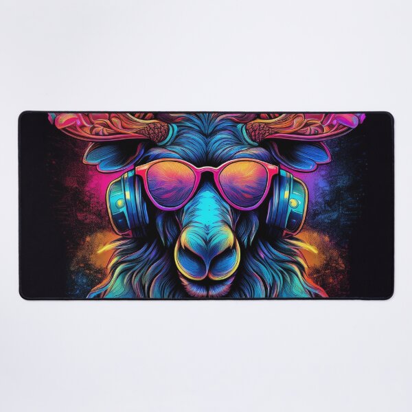 Item preview, Graffiti moose in Headphones and Shades designed and sold by Boxing Kangaroo Retail Company.