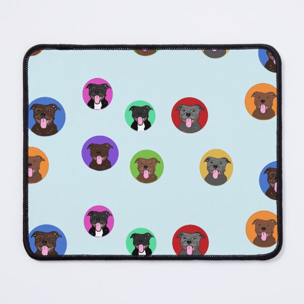 Item preview, polka dot staffies designed and sold by madebyi.
