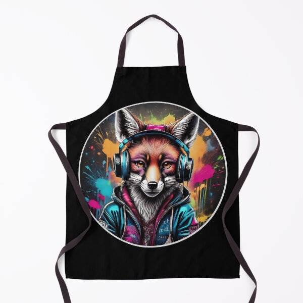 Item preview, Funky Fox in Headphones designed and sold by Boxing Kangaroo Retail Company.