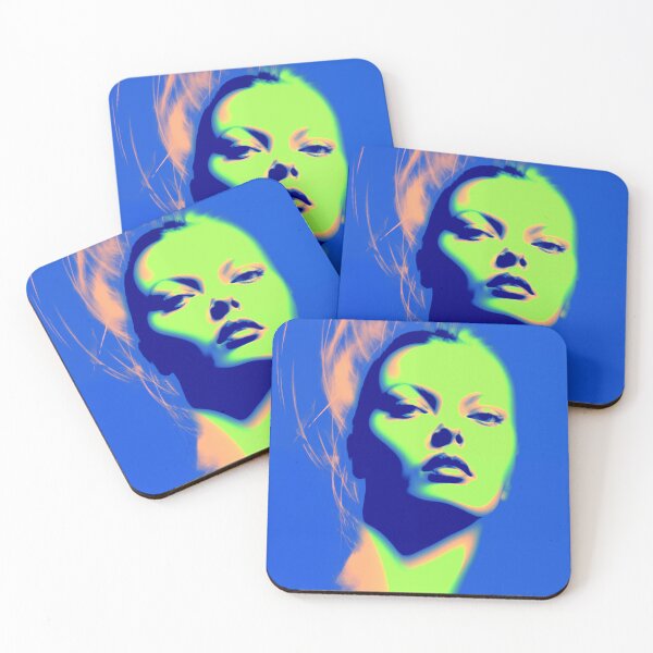 Artikelvorschau, Frau Retro blau grün  entworfen und verkauft von StickerParadies .