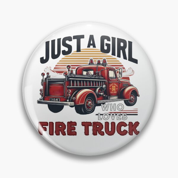 Item preview, Just a Girl who loves Wee Woo Squad, Firefighter, Fire Truck, Fireman, big Truck designed and sold by Printek.
