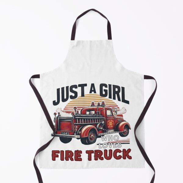 Item preview, Just a Girl who loves Wee Woo Squad, Firefighter, Fire Truck, Fireman, big Truck designed and sold by Printek.