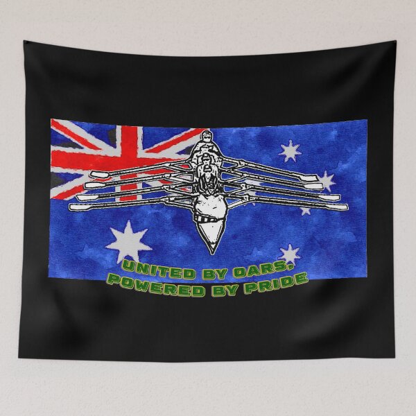 Item preview, United by Oars, Powered by Pride - Australian Rowing Artwork designed and sold by Michael van der Hoorn.