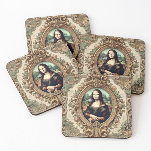 Item preview, Ornate Mona Lisa Pattern with Baroque Details designed and sold by KittyKatto.