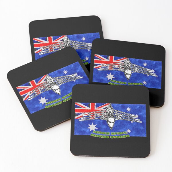 Item preview, Aussie Spirit, Rowing Strong - Australian Pride Rowing Artwork designed and sold by Michael van der Hoorn.