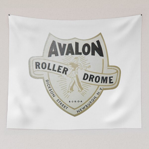 Artikelvorschau, Avalon Roller Drome Newburgh New York Rollschuhbahn Aufkleber Aufkleber Label entworfen und verkauft von tislord.