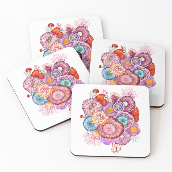 Item preview, Colorful Mushroom Illustration: Vibrant and Detailed Artwork for Nature Lovers designed and sold by Pandositive.