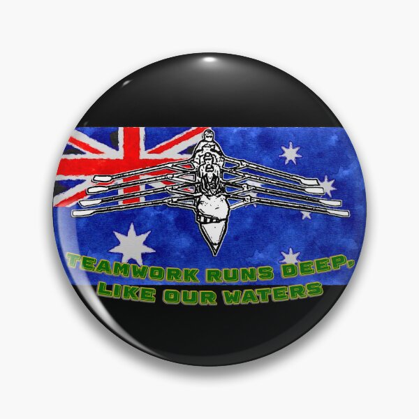 Item preview, Teamwork Runs Deep, Like Our Waters - Australian Rowing Art designed and sold by Michael van der Hoorn.