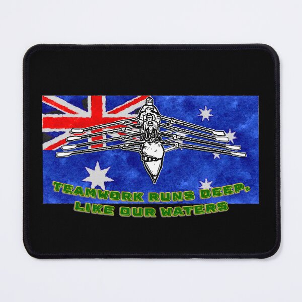 Item preview, Teamwork Runs Deep, Like Our Waters - Australian Rowing Art designed and sold by Michael van der Hoorn.