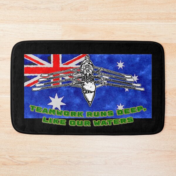 Item preview, Teamwork Runs Deep, Like Our Waters - Australian Rowing Art designed and sold by Michael van der Hoorn.