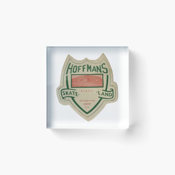 Item preview, Hoffmans Skateland Albany New York Roller Skating Rink Sticker Decal Label Design 3 designed and sold by tislord.