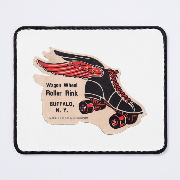 Item preview, Wagon Wheel Roller Rink Buffalo New York Roller Skating Rink Sticker Decal Label designed and sold by tislord.