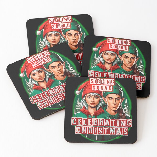 Item preview, Sibling Squad Celebrating Christmas : Street Gang Style Elves Celebrating Christmas designed and sold by Alan Javier Cordoba Espinosa.