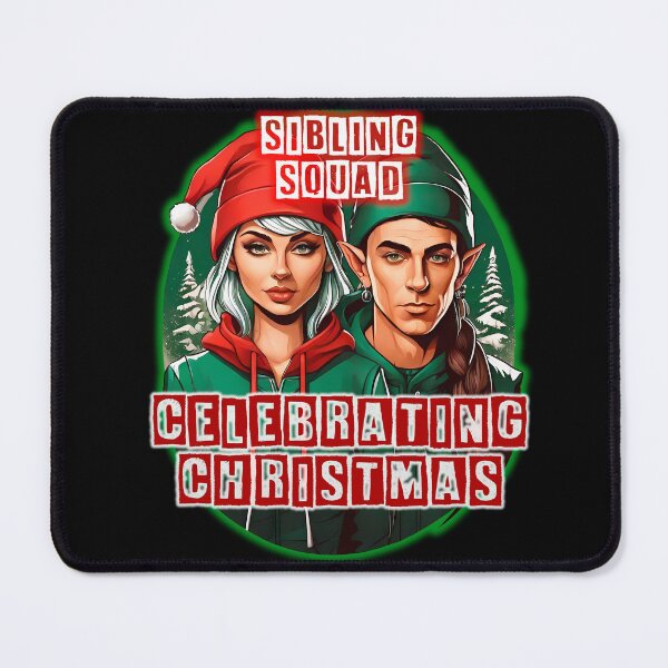 Item preview, Sibling Squad Celebrating Christmas : Street Gang Style Elves Celebrating Christmas designed and sold by Alan Javier Cordoba Espinosa.