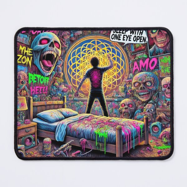 Item preview, Bring Me the Horizon Neon Chaos: Oli Sykes Fan Tribute designed and sold by Vikingaquarist.