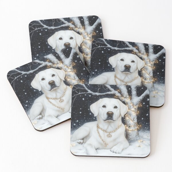 Item preview, Wintery White Labrador  designed and sold by Nocturne  Paws.
