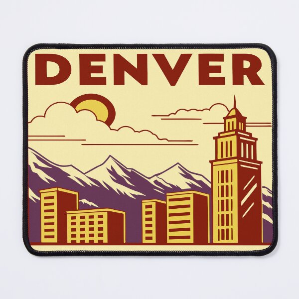 Item preview, Denver Colorado Skyline - Iconic Cityscape Travel Art designed and sold by andres felipe Guevara Rincon.