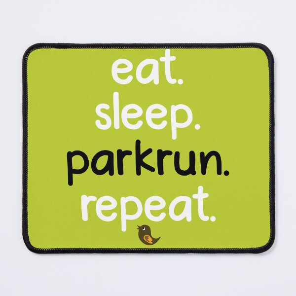 Item preview, Eat. Sleep. Parkrun. Repeat. White & Black. designed and sold by notquitepink.