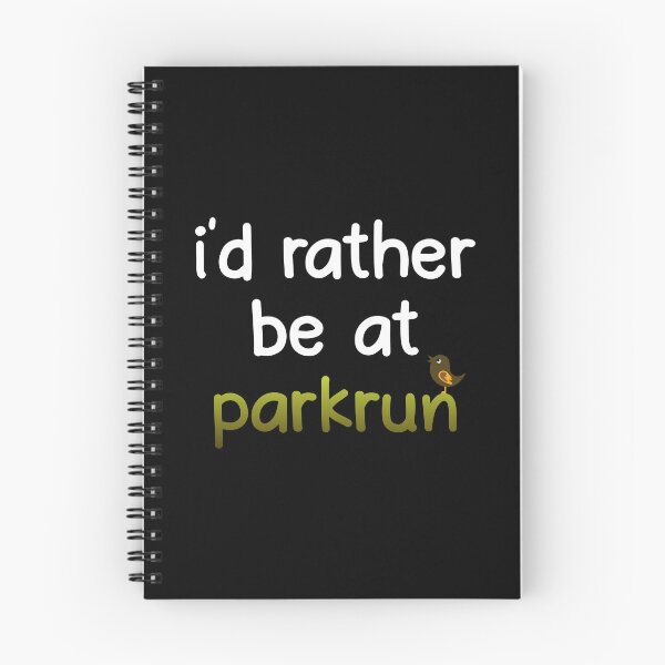 Item preview, parkrun - I'd Rather be at Parkrun. White text. designed and sold by notquitepink.