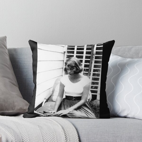 Item preview, Sylvia Plath typing portrait designed and sold by Oqueartecura.
