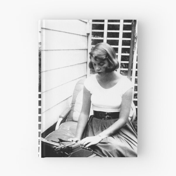 Item preview, Sylvia Plath typing portrait designed and sold by Oqueartecura.