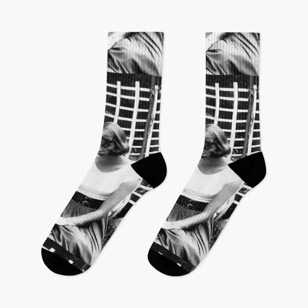 Item preview, Sylvia Plath typing portrait designed and sold by Oqueartecura.
