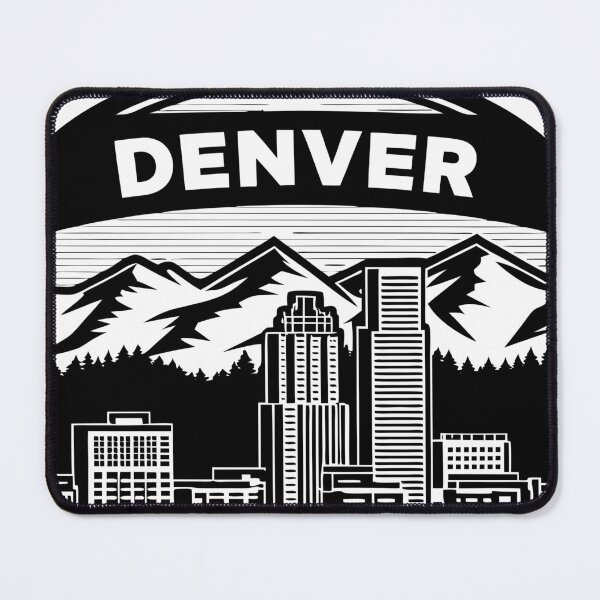 Item preview, Denver Colorado Skyline - Iconic Cityscape Travel Art designed and sold by andres felipe Guevara Rincon.