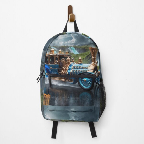 Item preview, Steampunk Vintage Car and Waterfalls designed and sold by Skye Ryan-Evans.