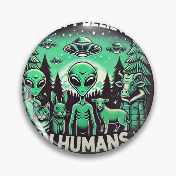 Artikelvorschau, Ich glaube nicht an Menschen: Außerirdische Verschwörung entworfen und verkauft von TrippyBunnyShop.