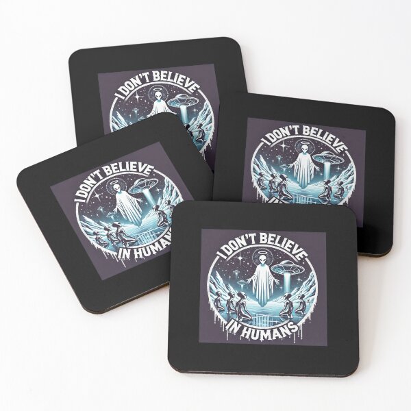 Item preview, I Don’t Believe In Humans: Aliens Conspiracy designed and sold by TrippyBunnyShop.