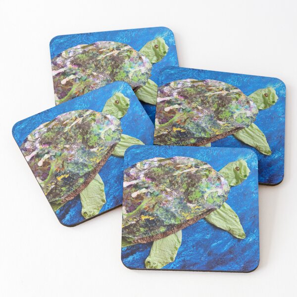 Item preview, Gordon the Endangered Sea Turtle (Mixed-Media) designed and sold by ByToriKelley.