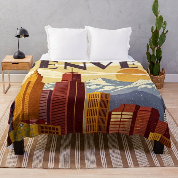 Item preview, Denver Colorado Skyline - Iconic Cityscape Travel Art designed and sold by andres felipe  Guevara Rincon.